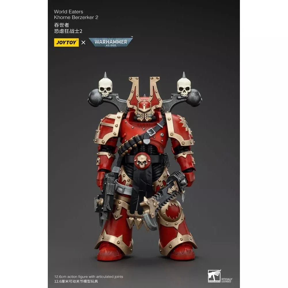 Warhammer 40k Action Figure 1/18 World Eaters Khorne Berzerker 2 13cm